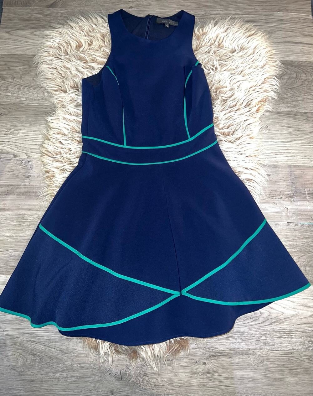 Adelyn Rae women’s blue flare dress